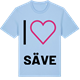 Blue Soul t-shirt med Jag älskar Säve t-shirt stort tryck