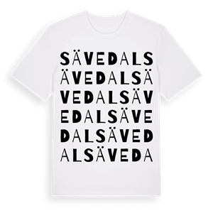 Sävedal ordlek t-shirt – ekologisk bomull t-shirt från Pinshirt