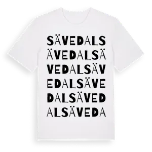 Sävedal ordlek t-shirt – ekologisk bomull t-shirt från Pinshirt
