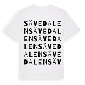 Sävedalen ordlek t-shirt – ekologisk bomull t-shirt från Pinshirt