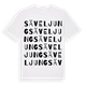 White t-shirt med Säveljung ordlek t-shirt