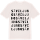Vintage White t-shirt med Säveljung ordlek t-shirt