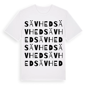 Sävhed ordlek t-shirt – ekologisk bomull t-shirt från Pinshirt