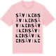 Pink Cotton t-shirt med Säviken ordlek t-shirt