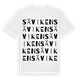 White t-shirt med Säviken ordlek t-shirt