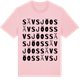 Pink Cotton t-shirt med Sävsjöos ordlek t-shirt