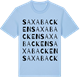Blue Soul t-shirt med Saxabacken ordlek t-shirt