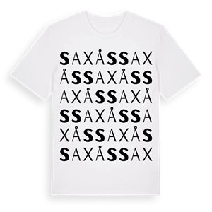 Saxås ordlek t-shirt – ekologisk bomull t-shirt från Pinshirt