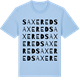 Blue Soul t-shirt med Saxered ordlek t-shirt