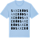 Blue Soul t-shirt med Saxeröd ordlek t-shirt