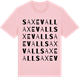 Pink Cotton t-shirt med Saxevall ordlek t-shirt