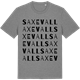 Mid Heather Gray t-shirt med Saxevall ordlek t-shirt