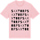 Pink Cotton t-shirt med Saxtorp ordlek t-shirt