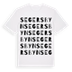 White t-shirt med Segersbyn ordlek t-shirt
