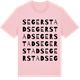 Pink Cotton t-shirt med Segerstad ordlek t-shirt