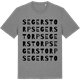 Mid Heather Gray t-shirt med Segerstorp ordlek t-shirt