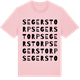 Pink Cotton t-shirt med Segerstorp ordlek t-shirt