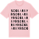 Pink Cotton t-shirt med Seglarbyn ordlek t-shirt