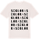 Vintage White t-shirt med Seglora ordlek t-shirt