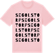 Pink Cotton t-shirt med Segolstorp ordlek t-shirt