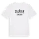 White t-shirt med Seläter i Sverige t-shirt