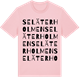 Pink Cotton t-shirt med Seläterholmen ordlek t-shirt