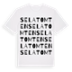 White t-shirt med Selatomten ordlek t-shirt