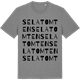Mid Heather Gray t-shirt med Selatomten ordlek t-shirt