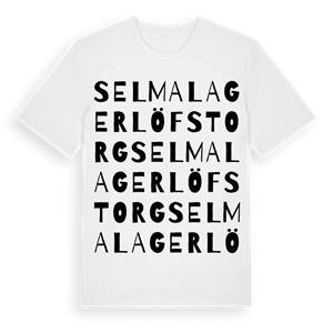 Selma Lagerlöfs torg ordlek t-shirt – ekologisk bomull t-shirt från Pinshirt