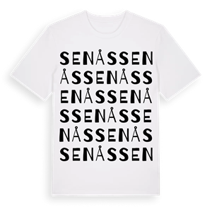 Senås ordlek t-shirt – ekologisk bomull t-shirt från Pinshirt