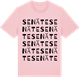 Pink Cotton t-shirt med Senäte ordlek t-shirt