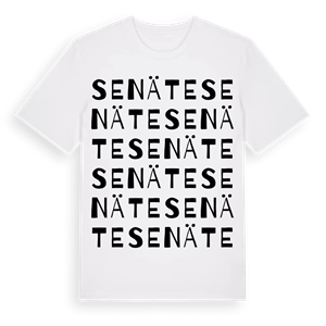 Senäte ordlek t-shirt – ekologisk bomull t-shirt från Pinshirt