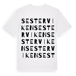 Sesterviken ordlek t-shirt – ekologisk bomull t-shirt från Pinshirt