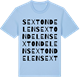 Blue Soul t-shirt med Sextondelen ordlek t-shirt