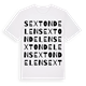 Sextondelen ordlek t-shirt