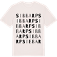Vintage White t-shirt med Sibbarp ordlek t-shirt