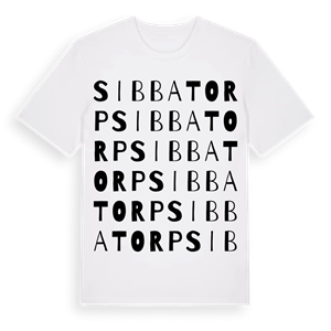 Sibbatorp ordlek t-shirt – ekologisk bomull t-shirt från Pinshirt