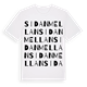 Sidan Mellan ordlek t-shirt