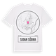 White t-shirt med Sidan Södra t-shirt