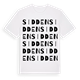 White t-shirt med Sidden ordlek t-shirt