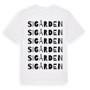 Sigården ordlek t-shirt – ekologisk bomull t-shirt från Pinshirt