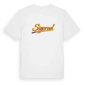 Sigerud baseball t-shirt – ekologisk bomull t-shirt från PinShirt
