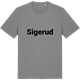 Mid Heather Gray t-shirt med Sigerud fetstil t-shirt