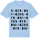 Blue Soul t-shirt med Sigfridshagen ordlek t-shirt