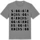 Mid Heather Gray t-shirt med Siggagården ordlek t-shirt