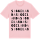 Pink Cotton t-shirt med Siggelanda ordlek t-shirt