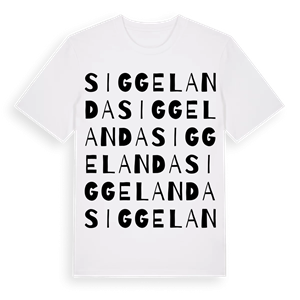 Siggelanda ordlek t-shirt – ekologisk bomull t-shirt från Pinshirt