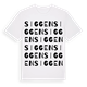 White t-shirt med Siggen ordlek t-shirt