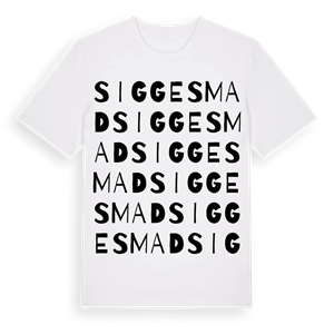 Siggesmad ordlek t-shirt – ekologisk bomull t-shirt från Pinshirt