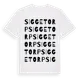 White t-shirt med Siggetorp ordlek t-shirt